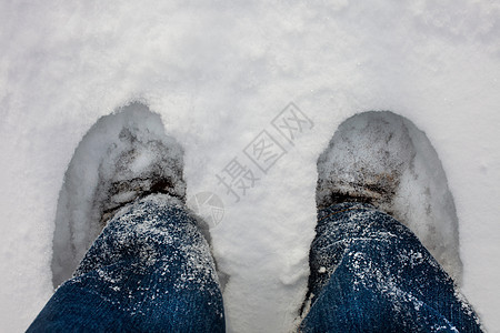 英尺深的雪图片