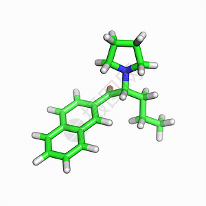 绿色分子萘酚分子背景