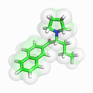 绿色分子萘酚分子背景