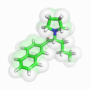 萘酚分子背景图片