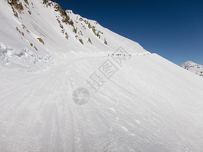 滑雪者下山犹他州美国图片