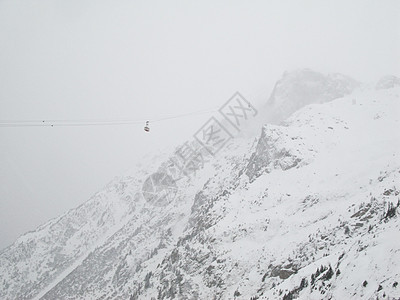 法国夏蒙尼阿尔卑斯山缆车图片