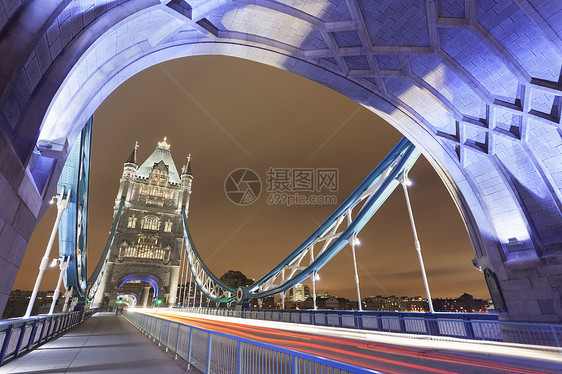 英国伦敦夜塔桥图片