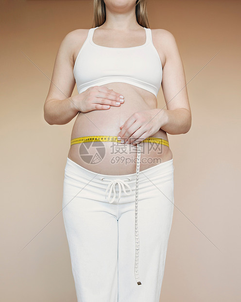 带卷尺的妊娠肿块图片