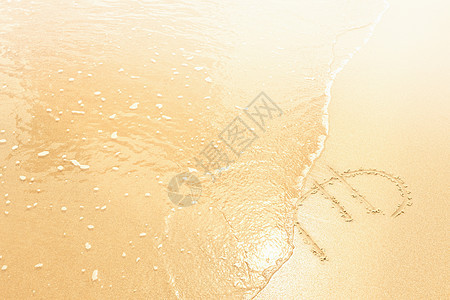 沙子上的欧元符号图片