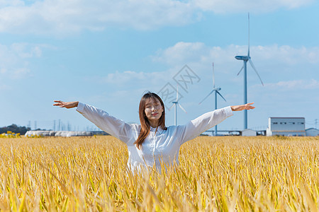 秋季美女图片