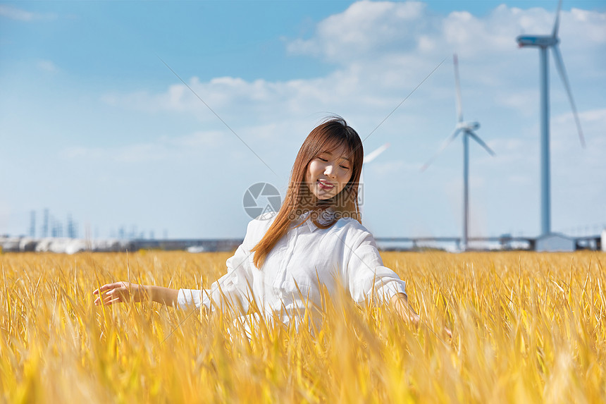 秋季美女图片