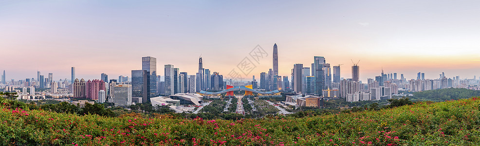 深圳平安中心深圳福田城市风光背景