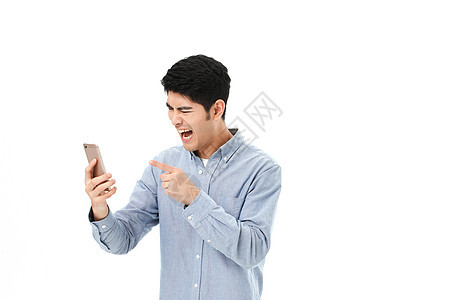 青年男性用手机图片