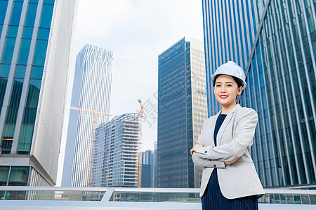 女性建筑工程师美女形象图片