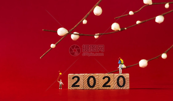 2020新年创意微距图片