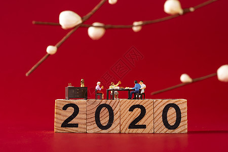 2020新年创意微距图片