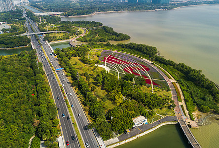 深圳流花山公园背景图片