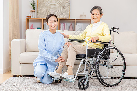 老年人关怀关爱动作背景