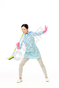家政服务女性清洁擦拭图片
