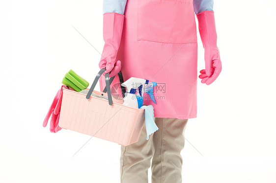 家政服务女性清洁准备图片