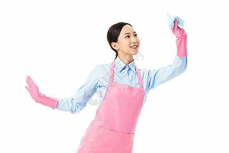家政服务女性用毛巾清理图片