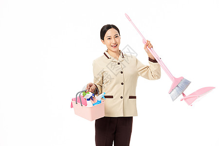 家政服务女性手提清洁工具图片