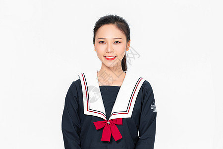  学院风大学生JK服美女形象图片