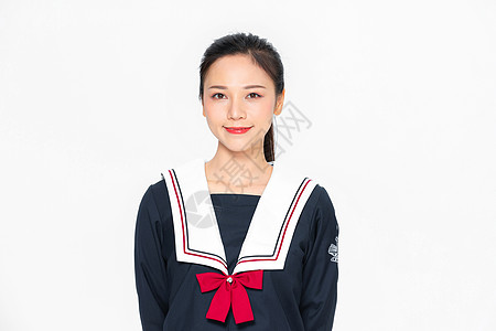  学院风大学生JK服美女形象图片