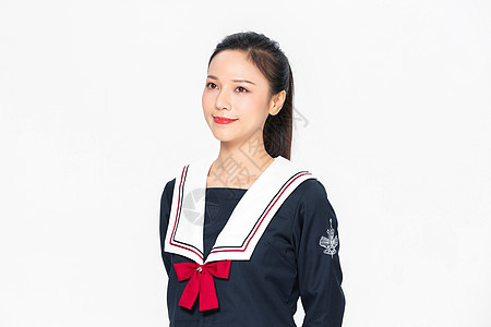  学院风大学生JK服美女形象图片