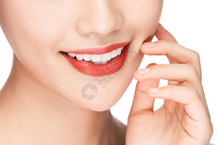 女性嘴唇口腔牙齿健康图片