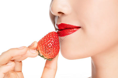 嘴巴吃东西图片