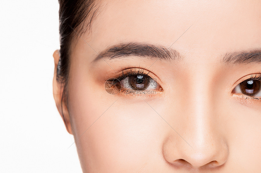 女性眼睛眉毛眼部细节特写高清图片下载 正版图片 摄图网