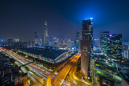 夜景深圳平安大厦高清图片