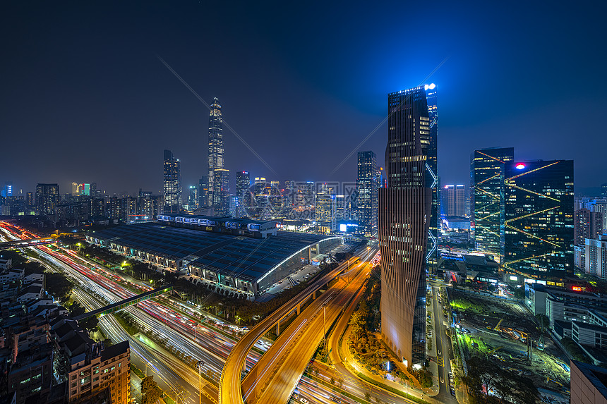 夜景深圳平安大厦图片