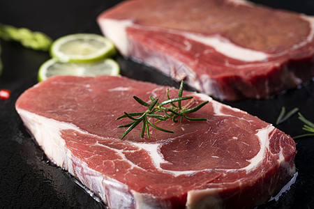 西餐牛排食材牛肉肉高清图片