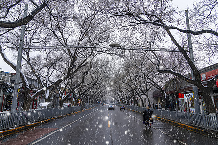 2020年北京第一场雪下雪高清图片素材