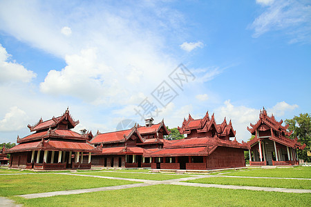 缅甸曼德勒皇宫建筑群图片