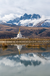 藏民居四川省甘孜市背景