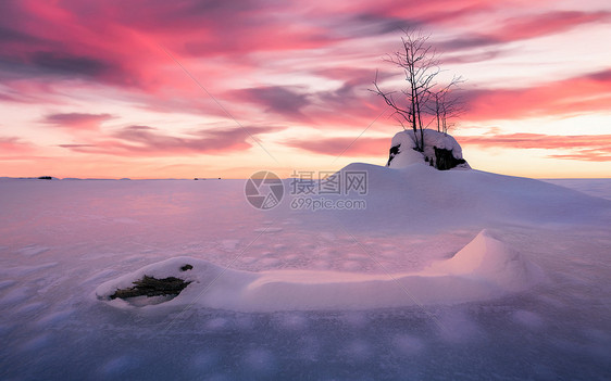 吉林魔界景区冰天雪地雾凇风光图片