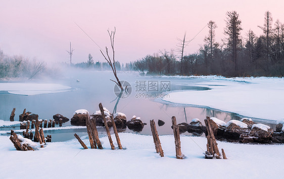 吉林魔界景区冰天雪地雾凇风光图片