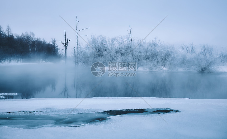 吉林魔界景区冰天雪地雾凇风光图片