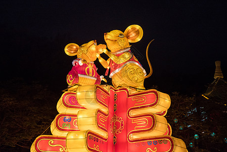 鼠年元宵节深圳锦绣中华自贡灯会背景