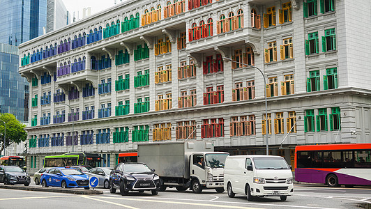 新加坡城市街景高清图片