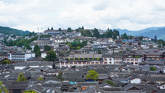丽江古城全景图片