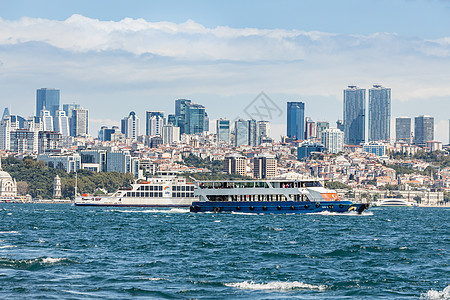 欧式建筑土耳其伊斯坦布尔亚洲部分城市建筑风光背景