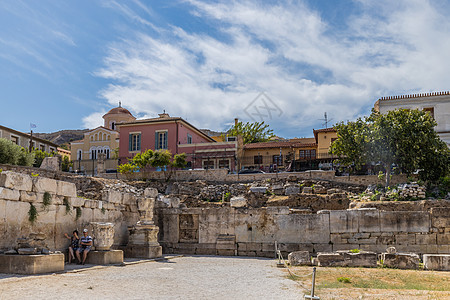 希腊首都罗马古遗迹图书馆图片