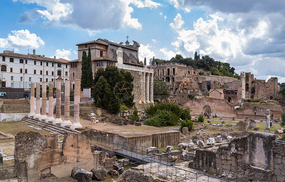 意大利首都罗马历史古迹罗马市集遗址图片