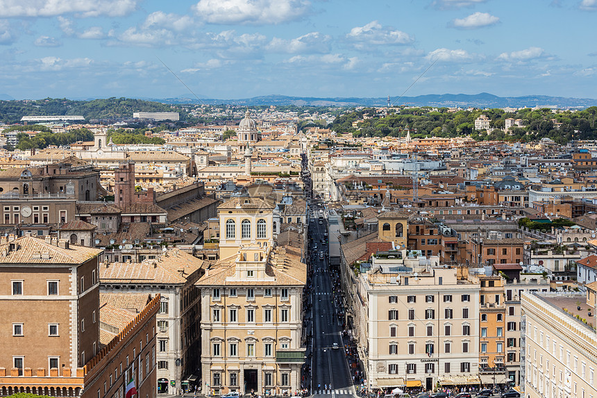 意大利首都罗马城市建筑城市天际线图片