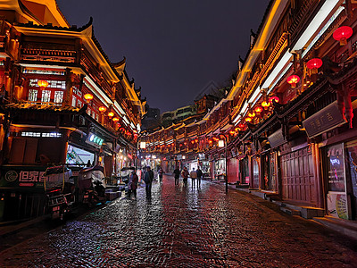 贵州都匀石板街夜景图片