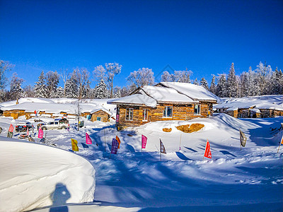 黑龙江雪乡小屋图片