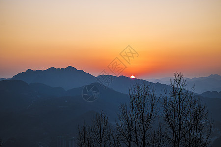 贵州省铜仁市德江县观景台夕阳风光图片