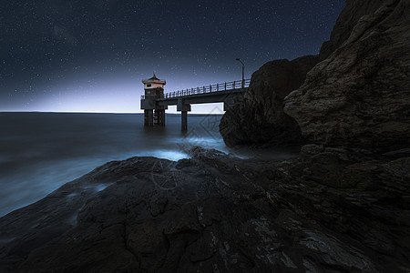 海景星空风光图片