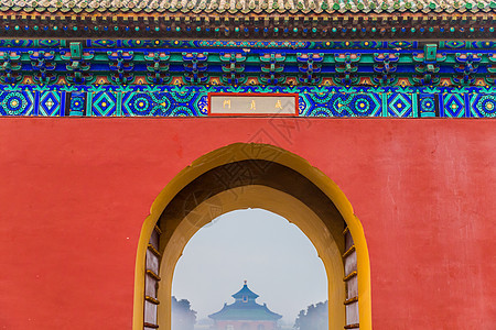 天坛雪景图片