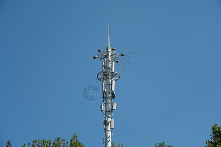 武汉住宅小区电信通讯基站信号放大器背景图片